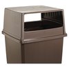 Rubbermaid Commercial Trash Can Lid, Brown, Plastic FG256V00BRN